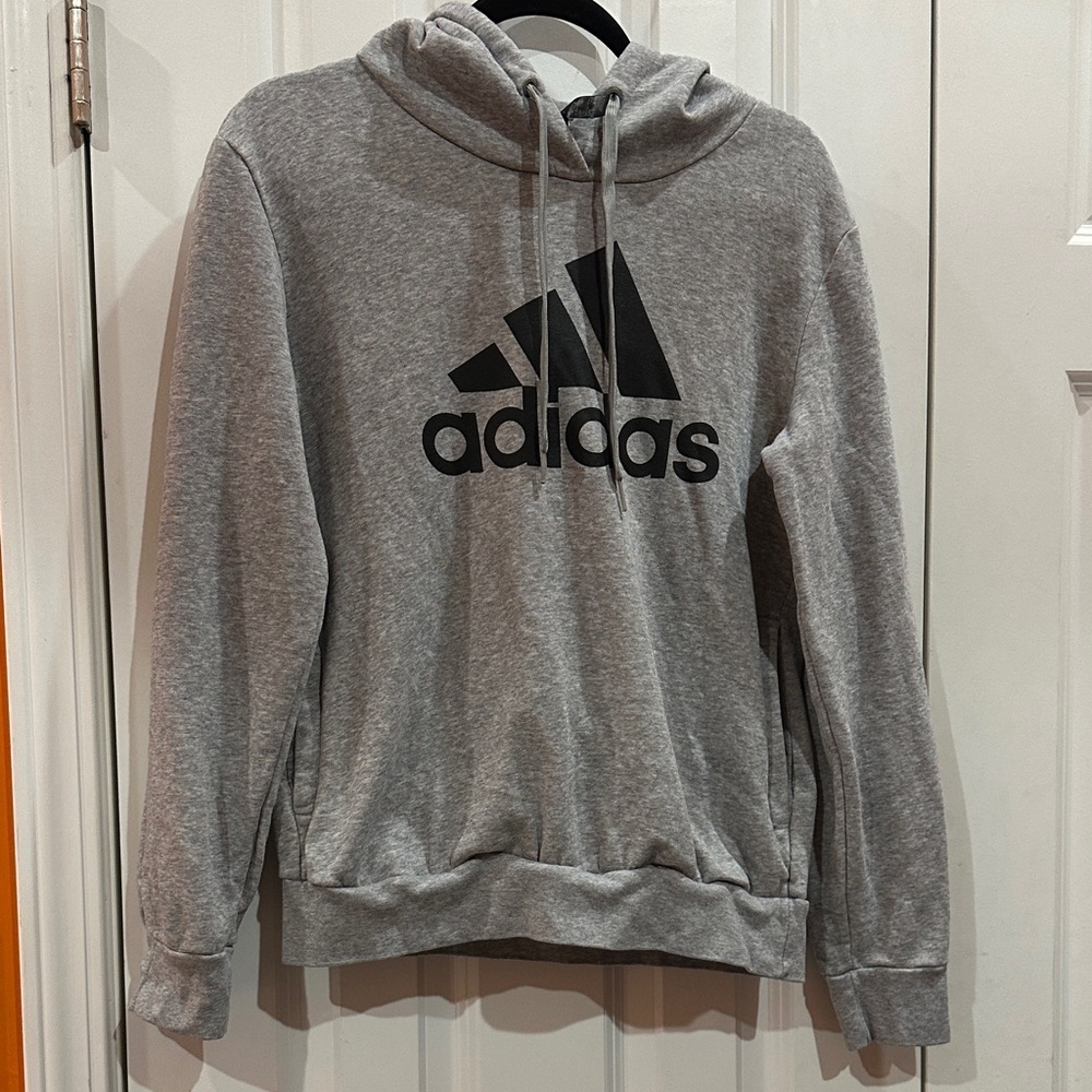 NWOT Adidas Men's Gray Hoodie Sweater size S
